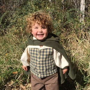 Lord of the Rings Hobbit Inspired Vests for Children, MADE-TO-ORDER image 5