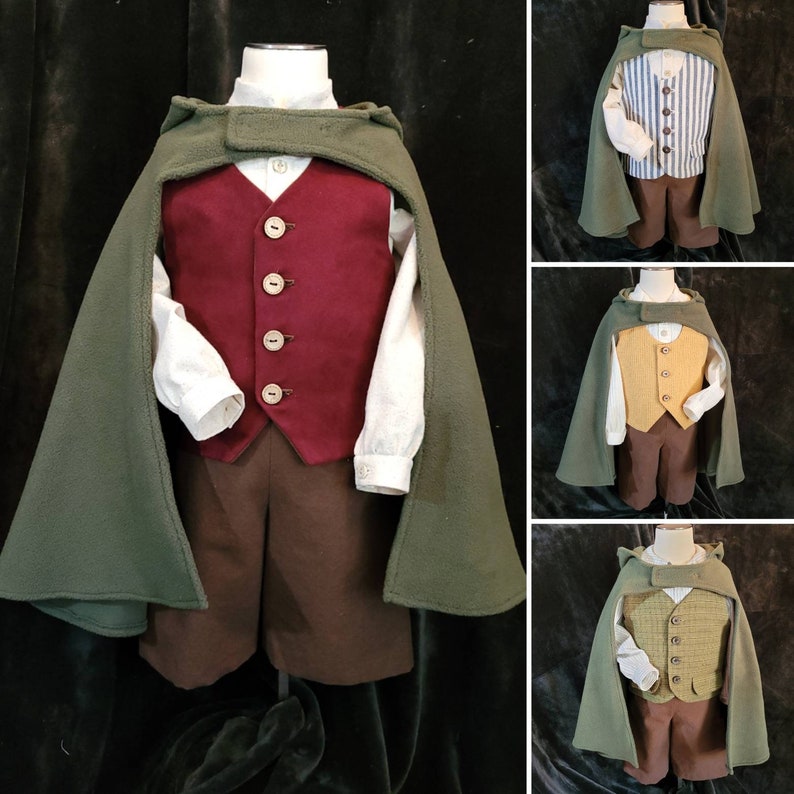 Lord of the Rings Hobbit Inspired Vests for Children, MADE-TO-ORDER image 2