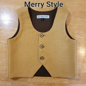 Lord of the Rings Hobbit Inspired Vests for Children, MADE-TO-ORDER Merry Style