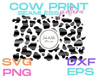 Cow Print Seamless Pattern, SVG PNG DXF eps jpg pdf, Cow Pattern, Animal Print svg, design patterns, Cricut, Silhouette