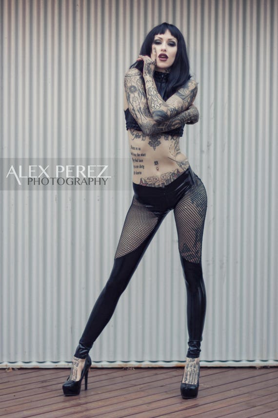 Latex Studded Leggings. Xs-m | Etsy 