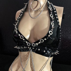 MADE TO ORDER. Studded latex chocker image 3