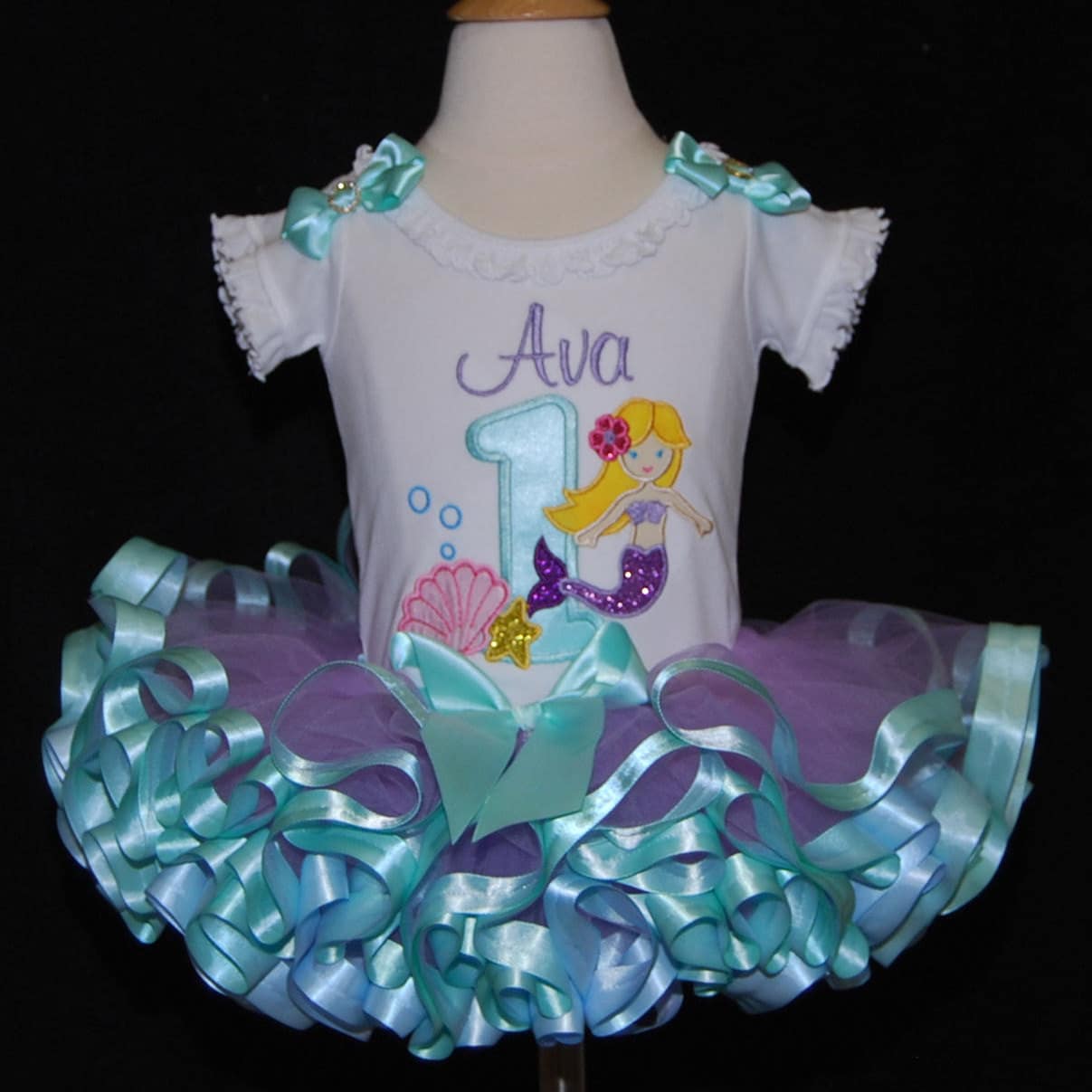 mermaid birthday outfit girl