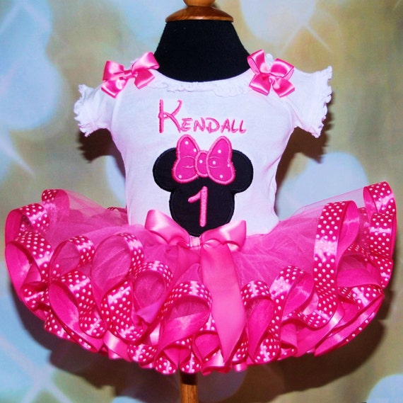 minnie mouse 1st birthday tutu outfit