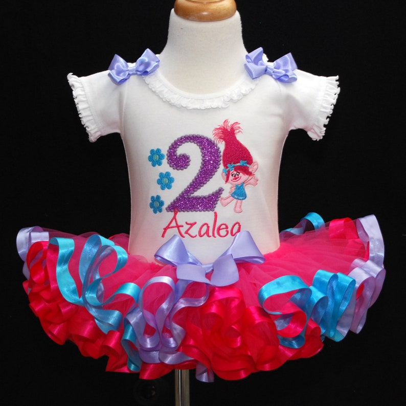 trolls 2nd birthday outfit