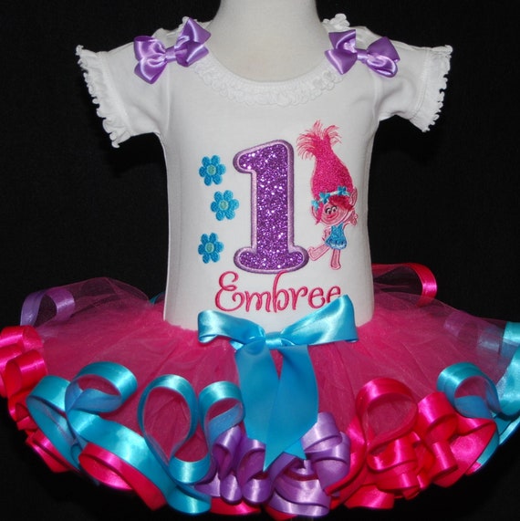 trolls first birthday shirt