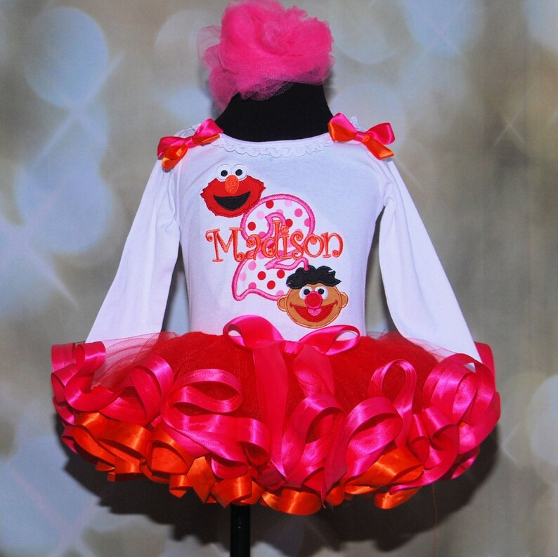 elmo 2nd birthday outfit girl