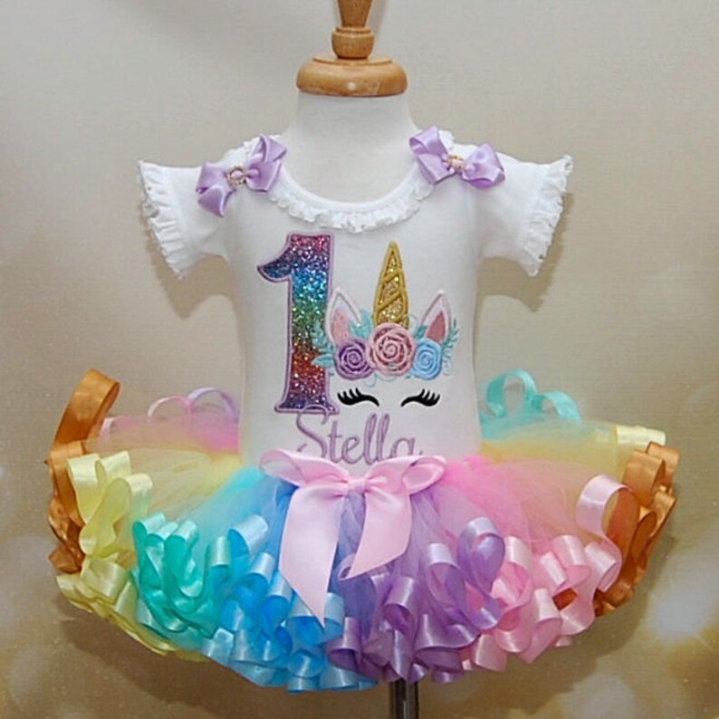 unicorn first birthday outfit