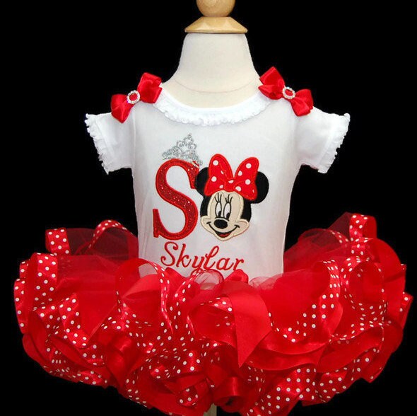 minnie mouse first birthday shirt