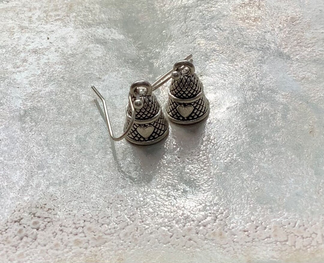 Thimble Earrings, the Great British Sewing Bee, Sewing Lover Gift