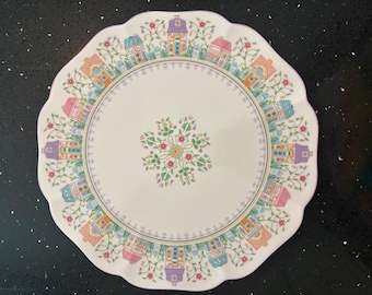 Plato para pastel Lenox Spice Village, 1993, porcelana fina, 11,75