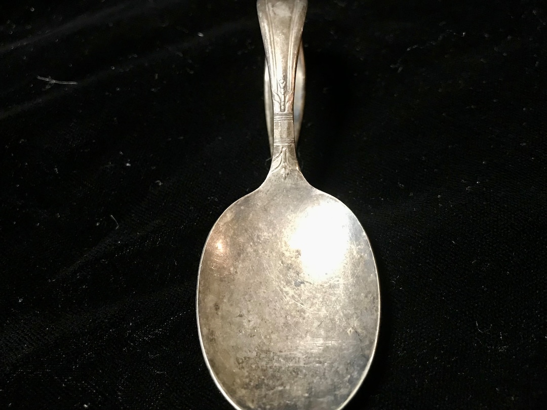 Antique Baby Spoons Gerber Celtic Clown Fork Etsy