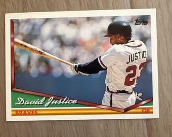 1990s David Justice Lot of 6 Cards - Etsy