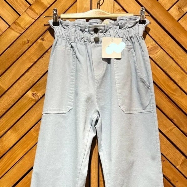 Pantalon Mom en Toile de Coton.