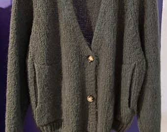 Cardigan en Maille Mohair et Laine.