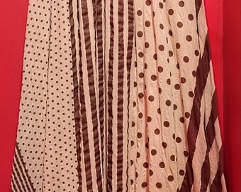 Long Printed Skirt in Cotton Voile.