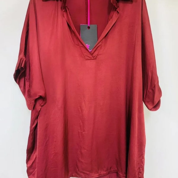 Blouse en Soie Mélangée.