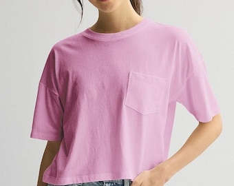 Vintage Marbled Cotton Boxy T-shirt.