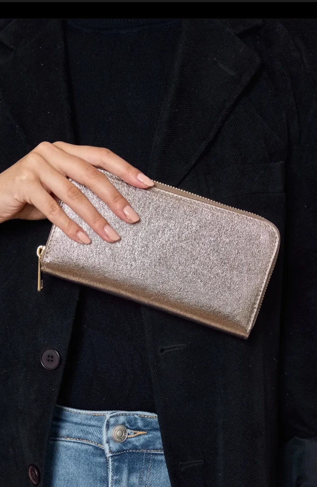 Iridescent Leather Wallet Companion.