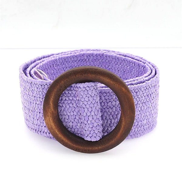 Ceinture Elastique en Paille.