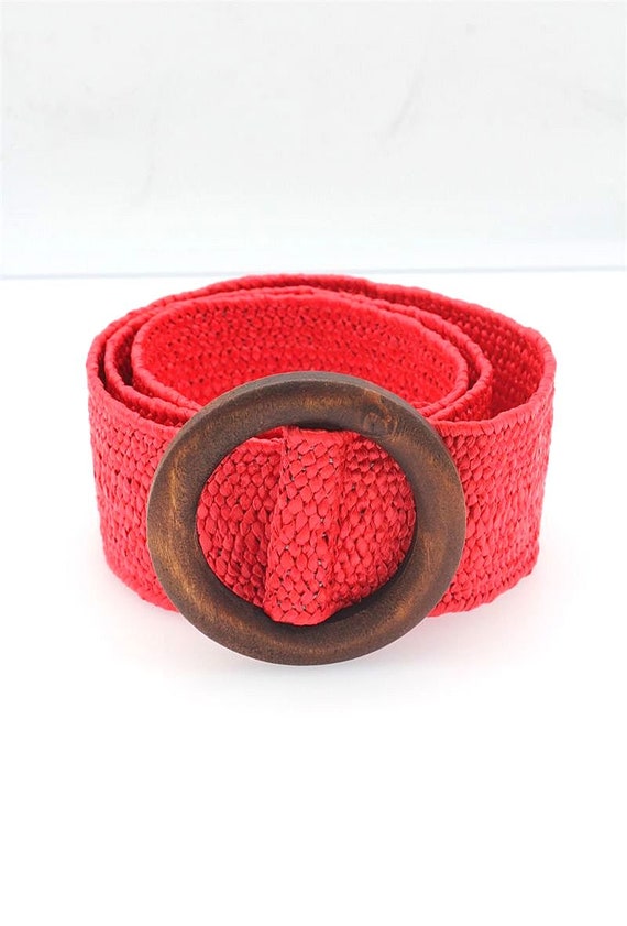 Straw Elastic Belt. - Etsy