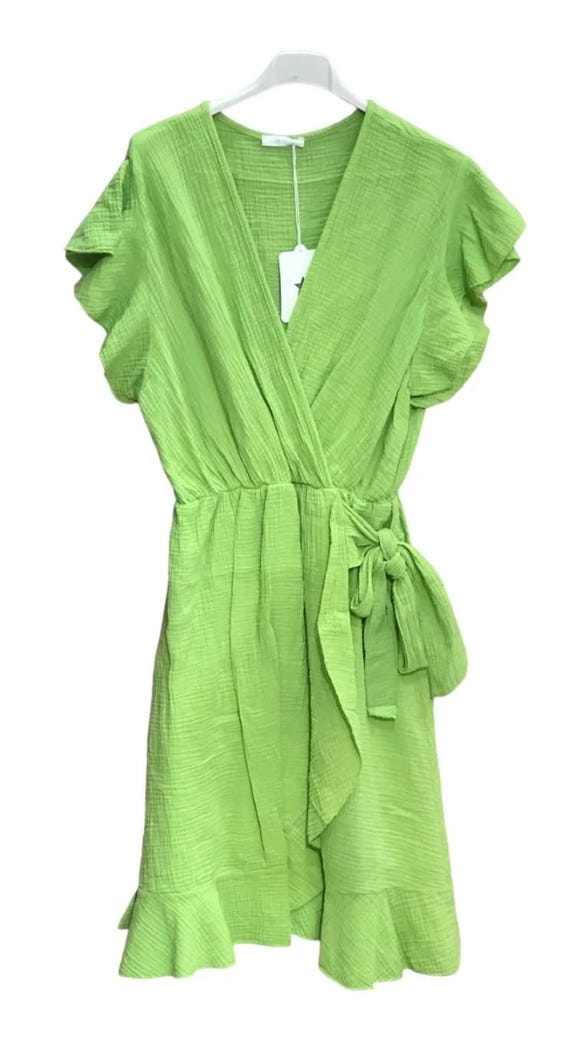 Cotton Gauze Wrap Dress. - Etsy