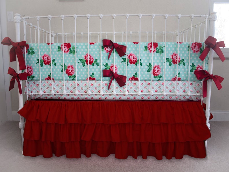 red cot bedding