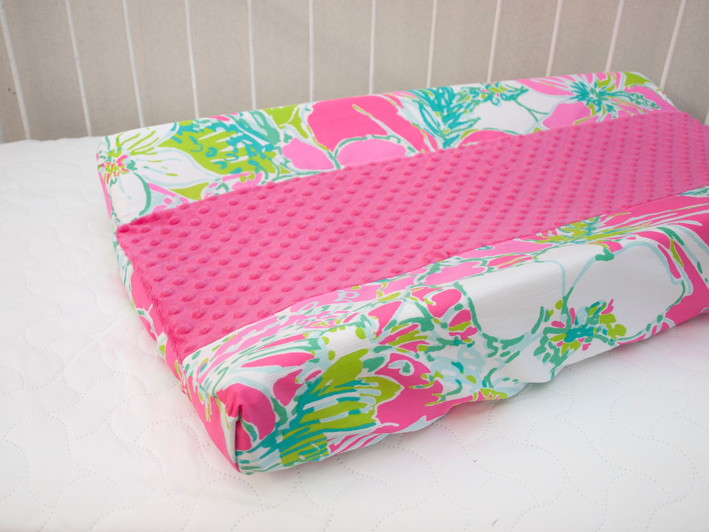 Changing Pad / Mat Cover Made with Lilly Pulitzer Fabric Etsy