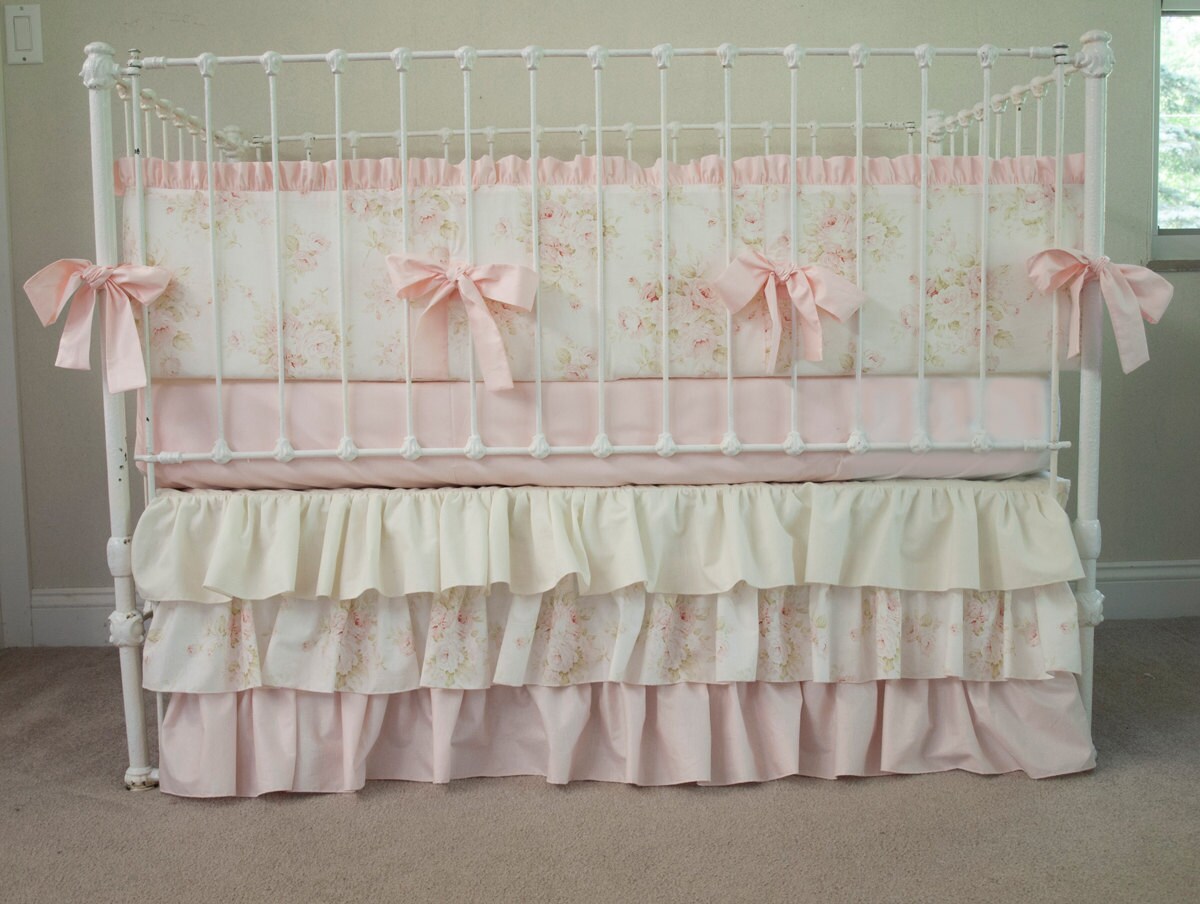 cream cot bedding