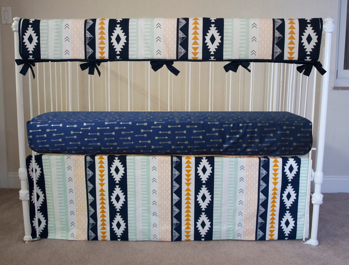 navy cot bedding