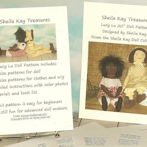 Cloth Doll Pattern, Doll Maker Supply, Easy to Make Soft Rag Doll Full Size Pattern, Sewing Craft Project, Doll Making Fun Craft Supplies
