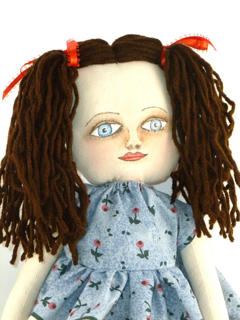 Soft Cloth Doll with Hand Painted Face and Needle Sculpted Etsy