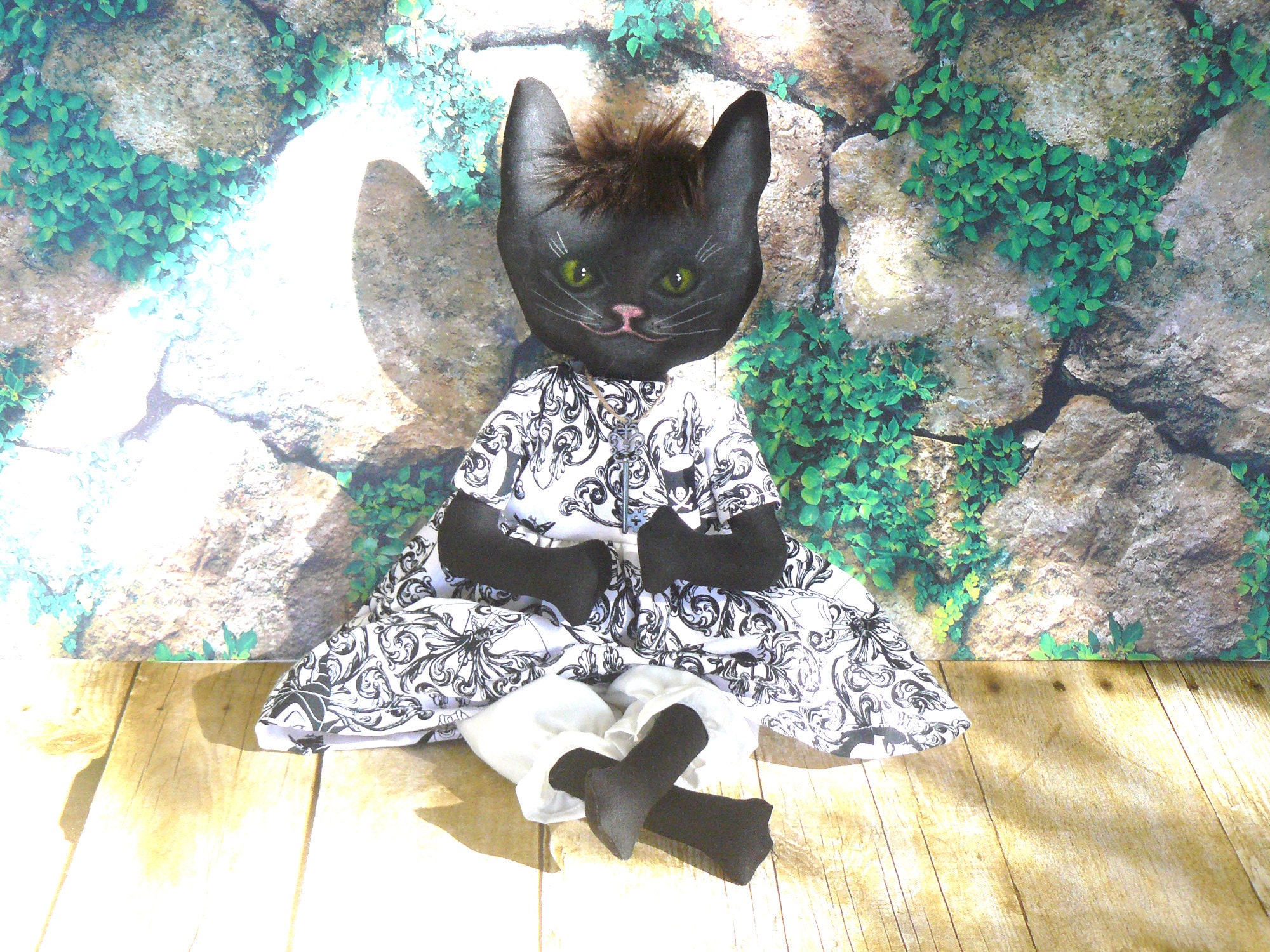 Scaredy Cat Primitives-Handmade Upcycled Art Dolls