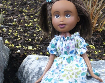 Peasant Dress and Top Sewing Pattern for 10 1/2"  fashion dolls: will fit Bratz, Maileg Mice, Skipper, Barbie's sister Kelly.