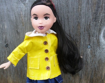 Coat Sewing Pattern for 10 1/2 " fashion dolls- will fit Bratz, Moxie girls, Skipper, Barbie's sister Chelsea and friends