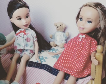 Pajama and Nightgown Sewing Pattern for Rescued Dolls- fits Bratz, Skipper, Moxie and other 9.5" dolls