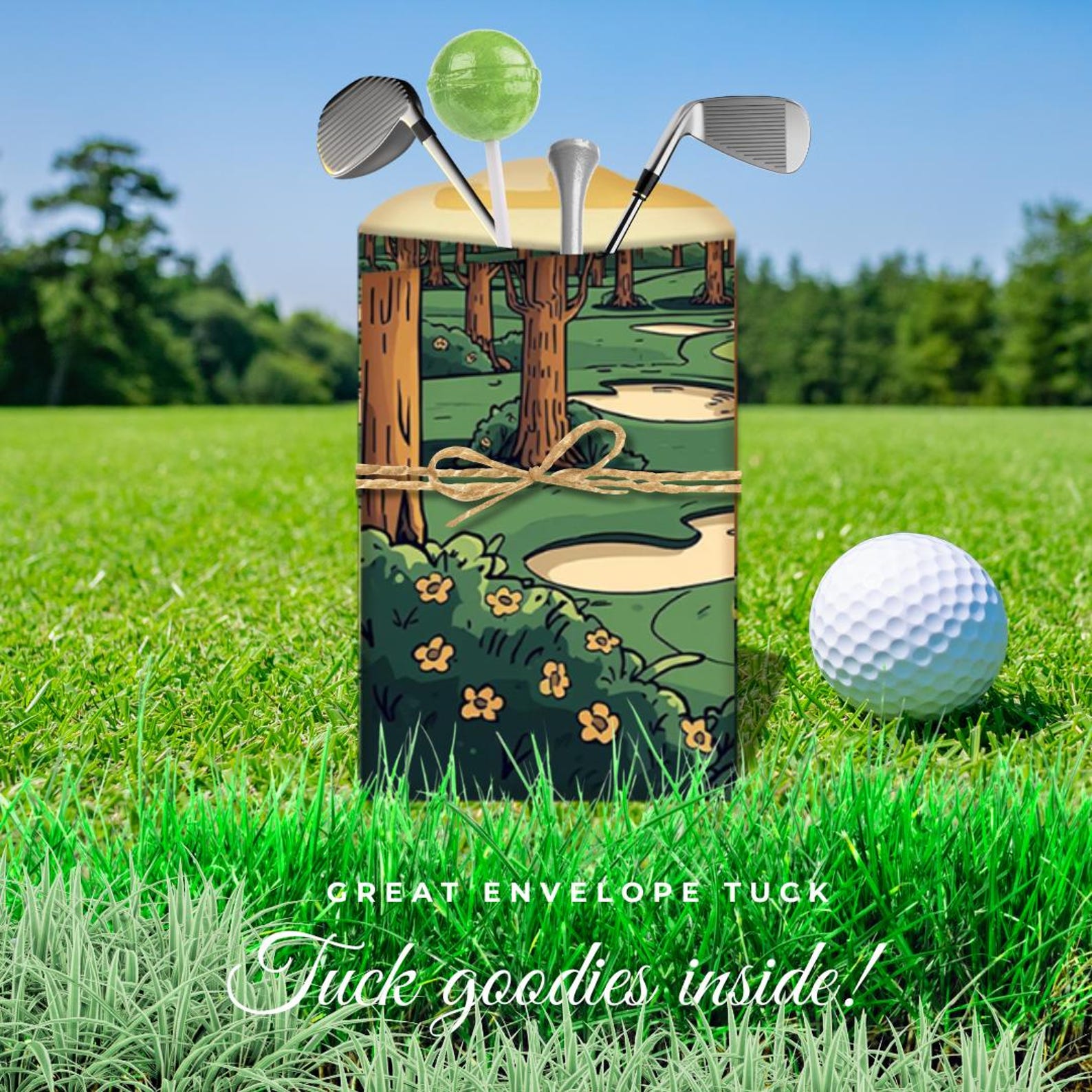 Golf Junk Journal Folio Printable Kit – DIY Trifold Mini Ephemera ...