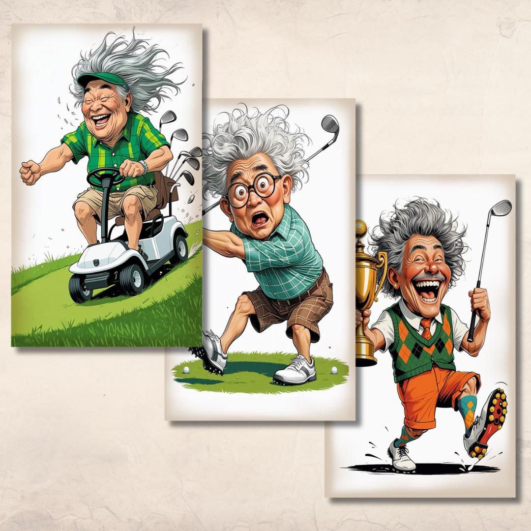 Golf Junk Journal Folio Printable Kit – DIY Trifold Mini Ephemera ...