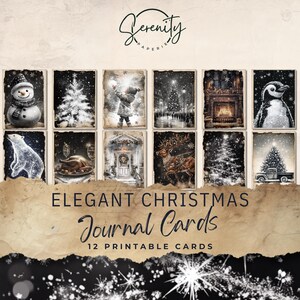 Elegant Christmas Mega Junk Journal Kit - 222 Piece Floral Printable ...