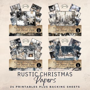 Elegant Christmas Mega Junk Journal Kit - 222 Piece Floral Printable ...