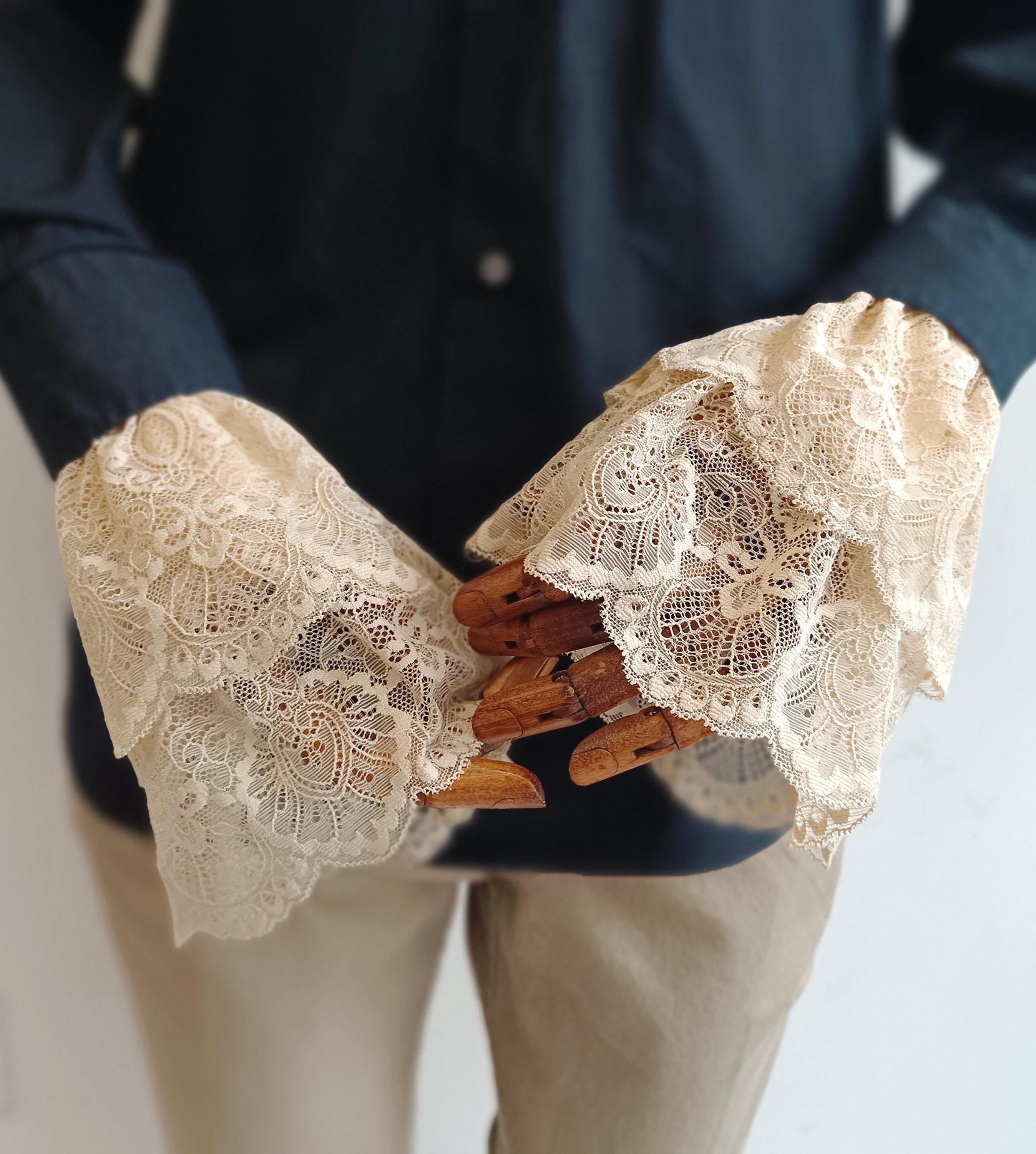MSemis Unisex Jabot Halskragen – Viktorianisches Design Mit Schleife, Aus Polyester, Für Cosplay & Karneval