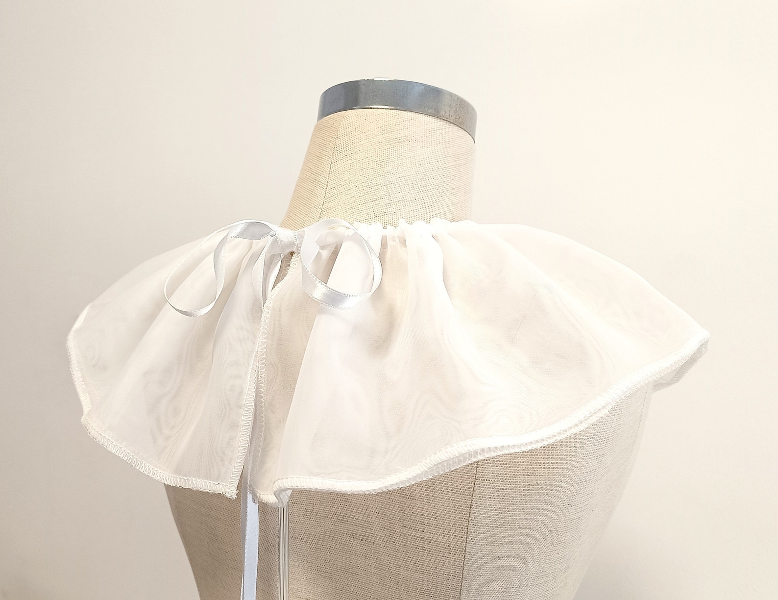 White Ruff Neck White Ruff Collar Elizabeth Ruffle Neck Collar Victorian Detachable ...