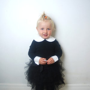 Peter Pan Costume, Wednesday Addams Costume , Wrist Cuffs, Set Collar and Cuffs, Toddler Adjustable Collar, Wednesday Addams outfit