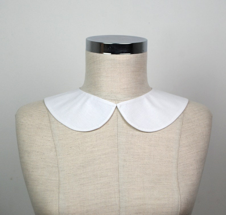 Peter Pan collar , Detachable White Collar, Necklace collar,Adjustable collar, White Choir collar, Choir costume image 1