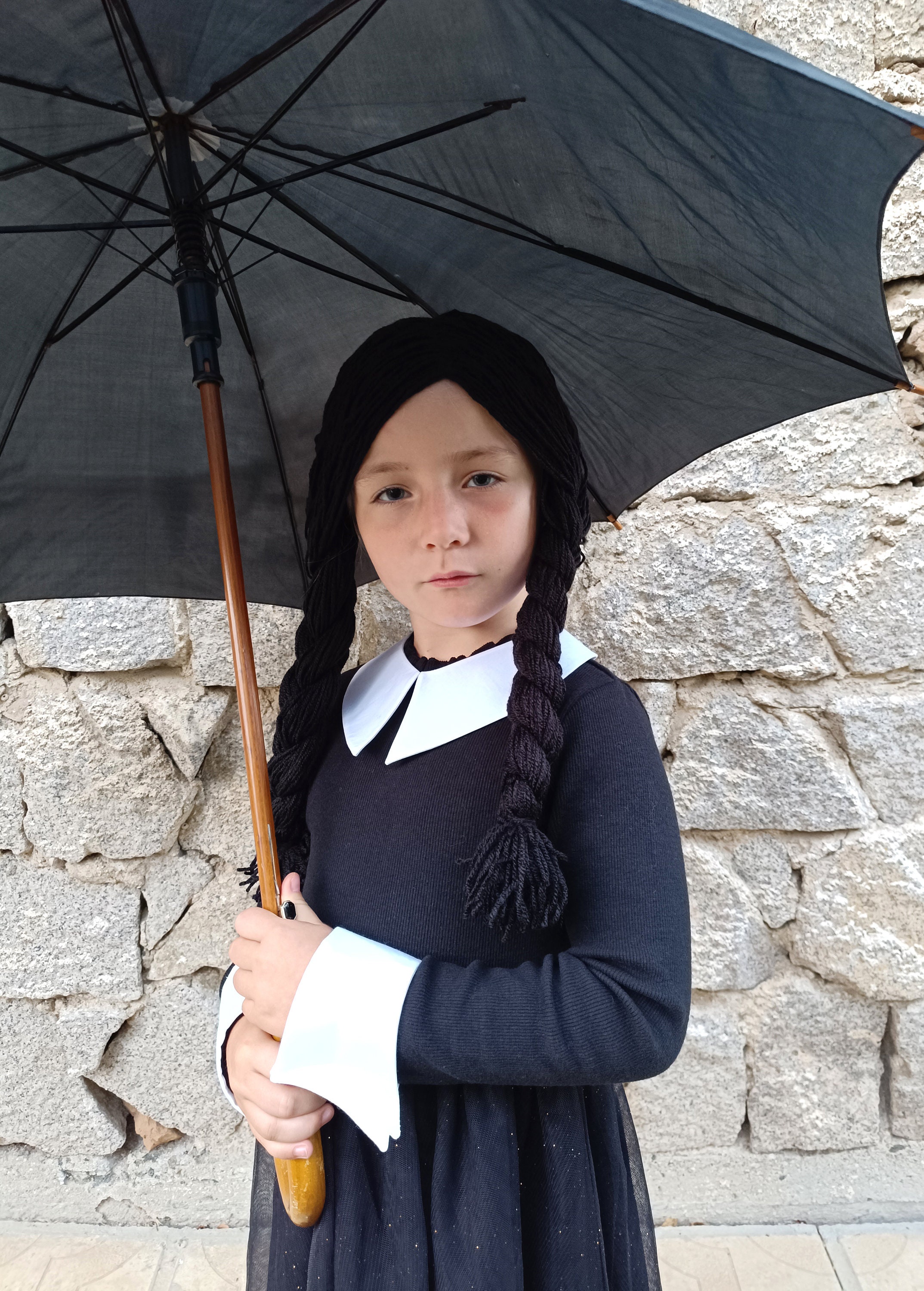 Wednesday Addams Outfit Addams Costume Set Collar and Wrist 