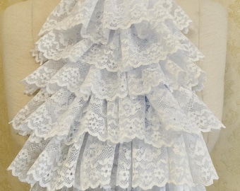 Victorian Jabot Lace Collar, Removable Vintage Collar, cosplay costume accessory, Steampunk, Gothic, cosplay neckwear