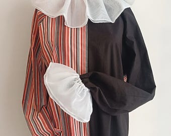 Circus Ruffle collar/ wrist cuffs Elizabeth ruffle neck collar detachable collar and wrist cuffs Circus Costume accessories, Harlequn outfit