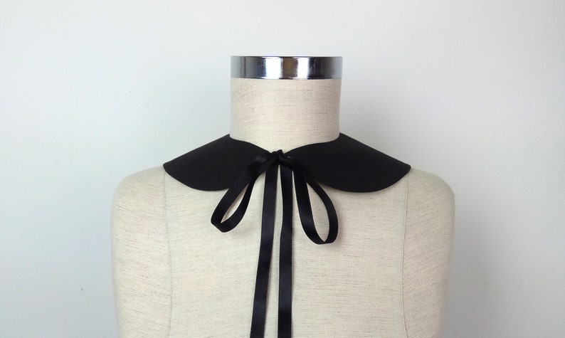 Detachable Peter Pan Collar, White Collar Necklace,Vintage collar ,White Peter Pan Collar zdjęcie 4