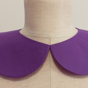 Collier amovible violet, Collier Halloween violet, Sorcière violette, Col Claudine, Collier violet, Collier réglable, Halloween violet