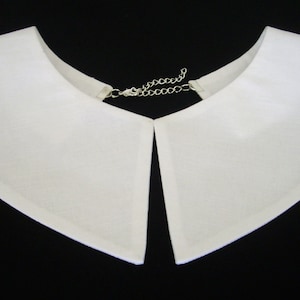Detachable White Collar Peter Pan Collar Hand Made From Fine Cotton